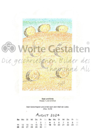 Monatsblatt  Jahreskalender 2024