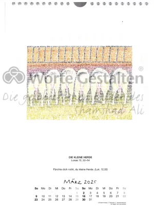 Monatsblatt  Jahreskalender 2025