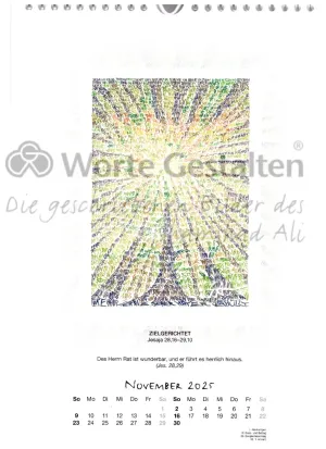 Monatsblatt  Jahreskalender 2025