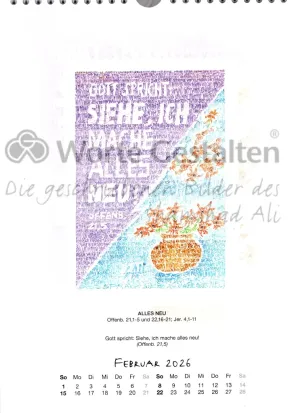 Monatsblatt  Jahreskalender 2026