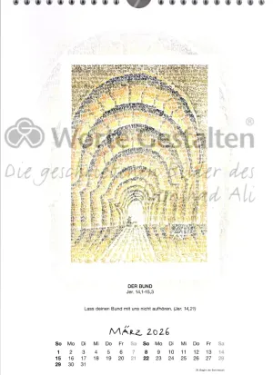 Monatsblatt  Jahreskalender 2026
