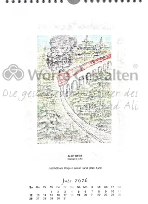 Monatsblatt  Jahreskalender 2026
