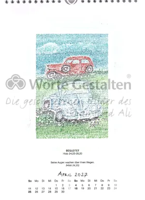 Monatsblatt  Jahreskalender 2027
