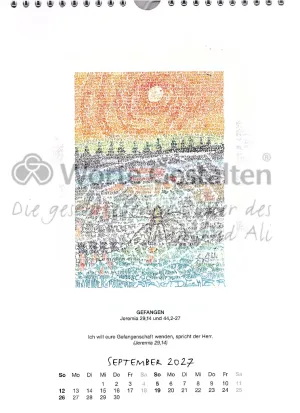 Monatsblatt  Jahreskalender 2027