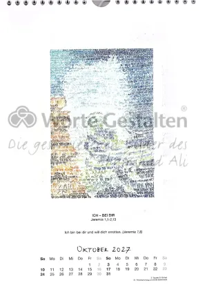 Monatsblatt  Jahreskalender 2027