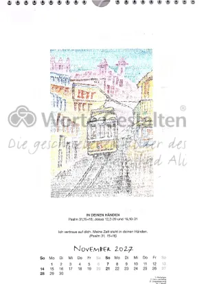 Monatsblatt  Jahreskalender 2027