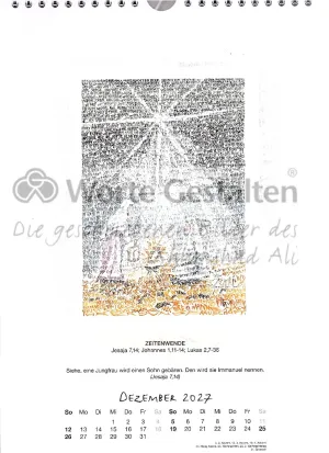 Monatsblatt  Jahreskalender 2027